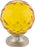 Amber Crystal Knob 1 3/8 Inch