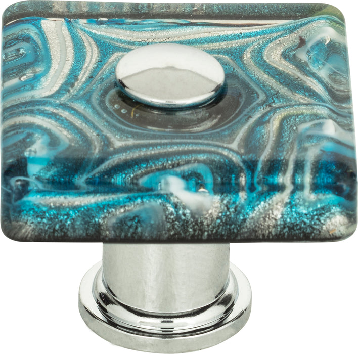 Galaxy Glass Square Knob 1 1/2 Inch