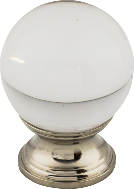 Clarity Clear Glass Knob 1 3/8 Inch