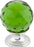 Green Crystal Knob 1 1/8 Inch