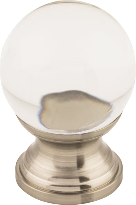 Clarity Clear Glass Knob 1 Inch