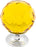 Amber Crystal Knob 1 3/8 Inch