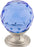 Blue Crystal Knob 1 1/8 Inch