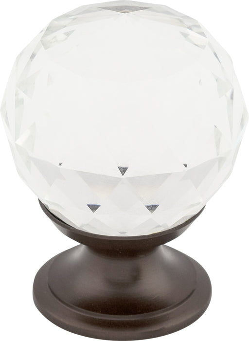 Clear Crystal Knob 1 1/8 Inch