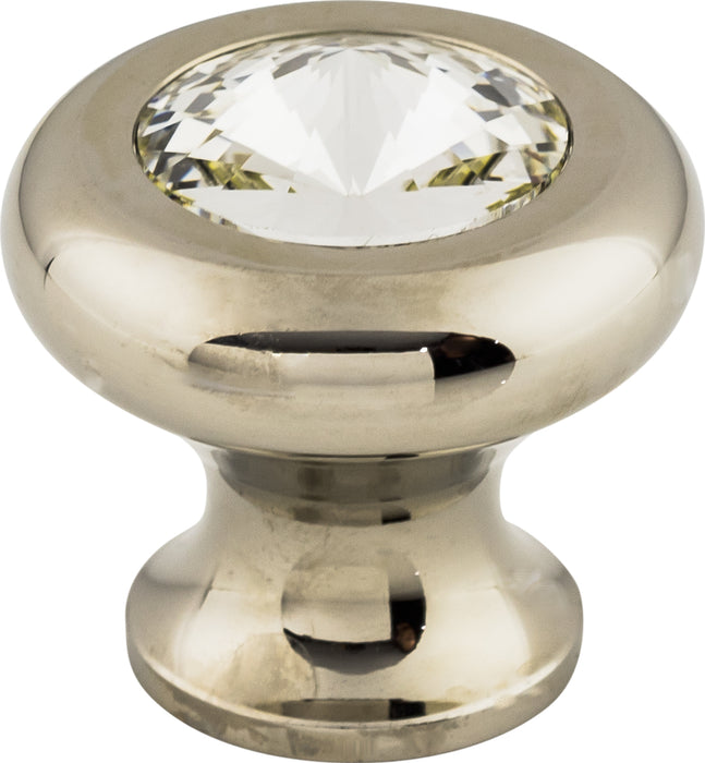 Hayley Crystal Knob Clear 1 3/16 Inch