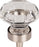 Clear Octagon Crystal Knob 1 3/8 Inch