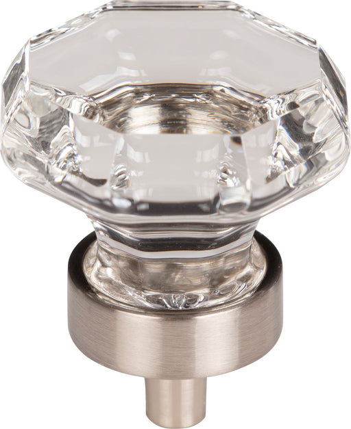 Clear Octagon Crystal Knob 1 3/8 Inch