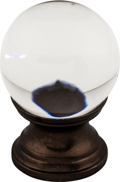 Clarity Clear Glass Knob 1 Inch